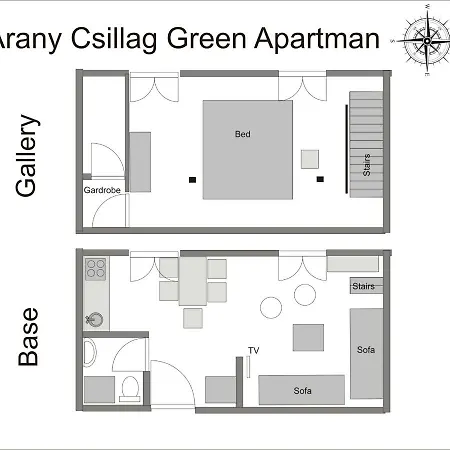 아파트 Aranycsillag Green Apartman *